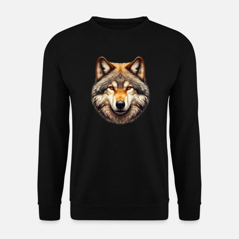 Wolf - Unisex Sweatshirt - black