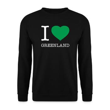 J’AIME LE GROENLAND Grönland - Sweat-shirt Unisexe - noir - Devant - Alina (178cm) & Michal (187cm)