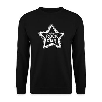 Future Rock Star - Sweat-shirt Unisexe - noir - Devant - Alina (178cm) & Michal (187cm)