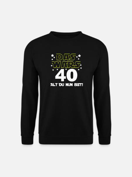 40. Geburtstag , Geburtstagsgeschenk Das wars (25) - Unisex Pullover - Schwarz
