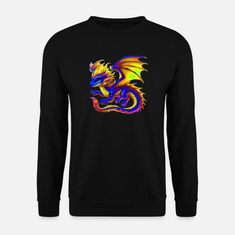 Drache - Unisex Pullover - Schwarz