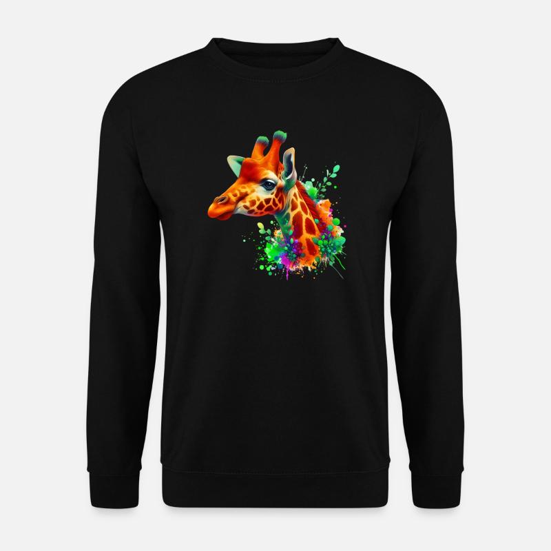 Giraffe - Unisex Pullover - Schwarz