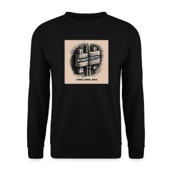 Sleep - Unisex Sweatshirt - black - Front - Alina (178cm) & Michal (187cm)