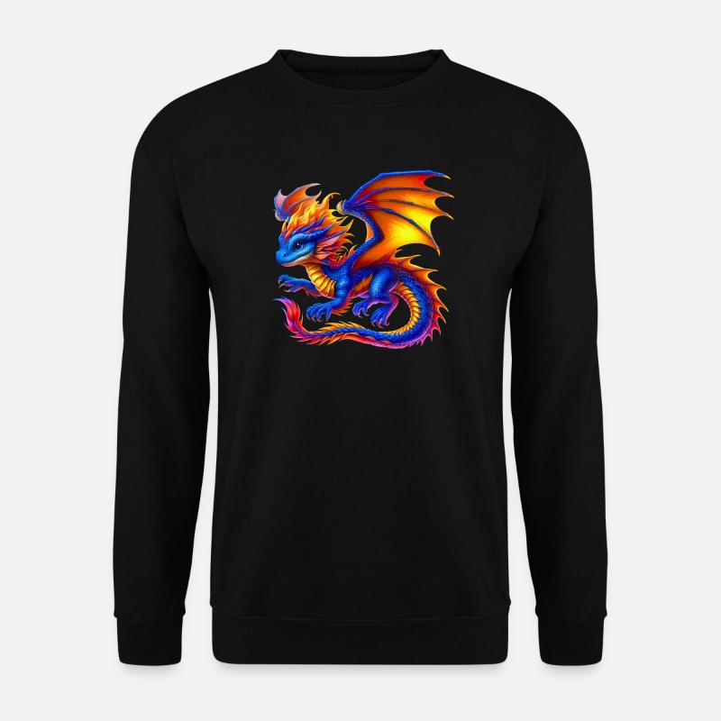Drache - Unisex Pullover - Schwarz