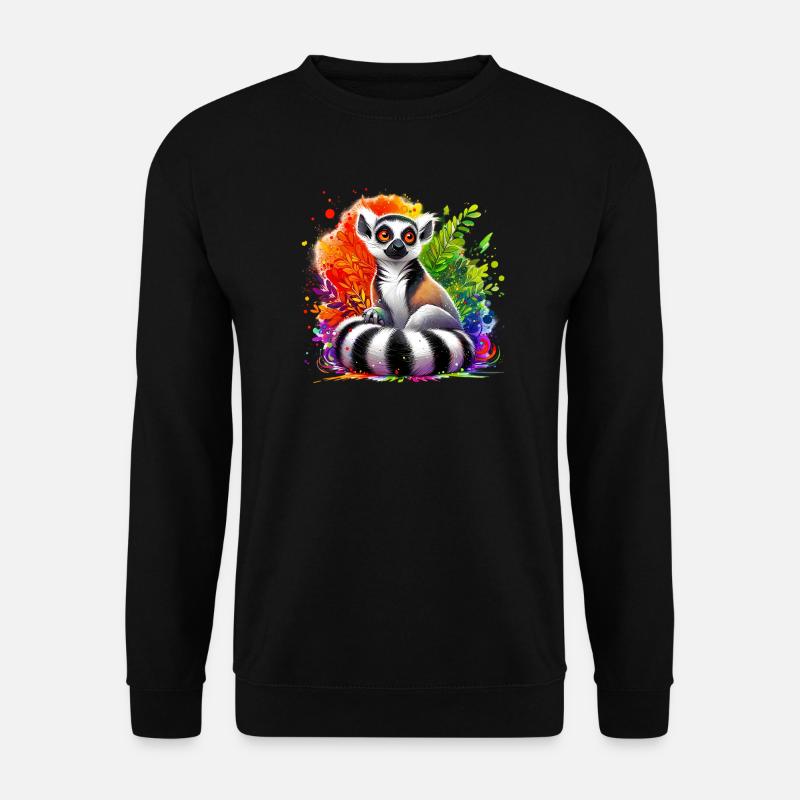 Lemur - Unisex Pullover - Schwarz