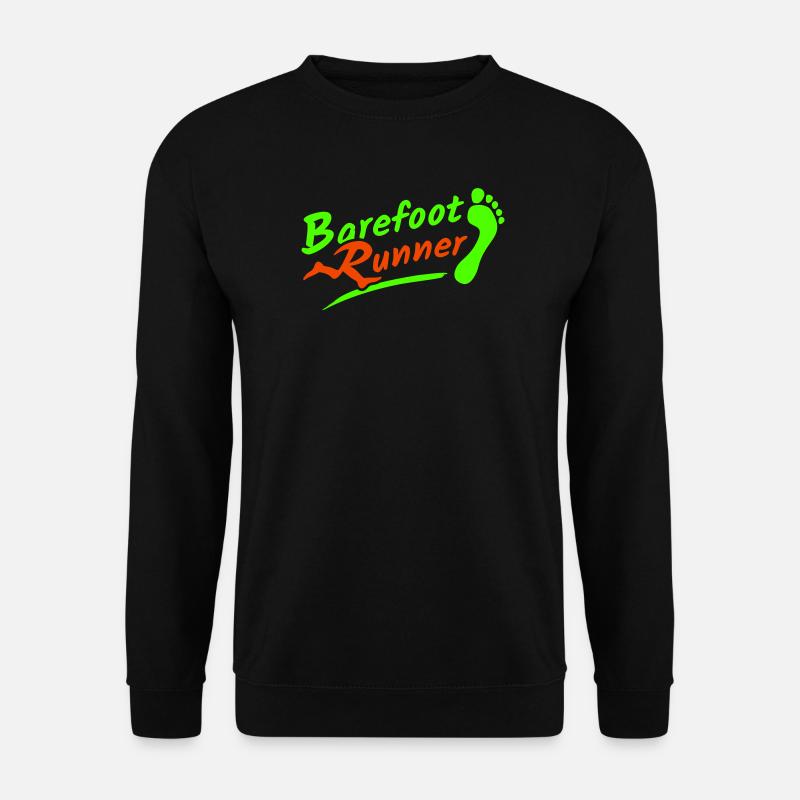 Barfuß Läufer Barefoot Runner 2005 2-farbig - Unisex Pullover - Schwarz