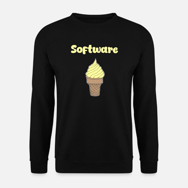 Software Eis Vanille - Unisex Pullover - Schwarz