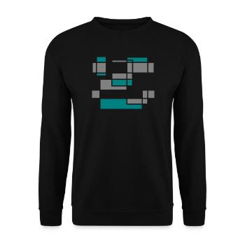 Graphique n° 2 - Sweat-shirt Unisexe - noir - Devant - Alina (178cm) & Michal (187cm)