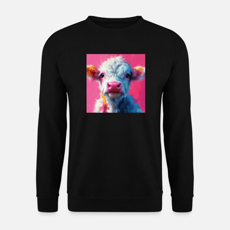 Pink Cow - Unisex Pullover - Schwarz