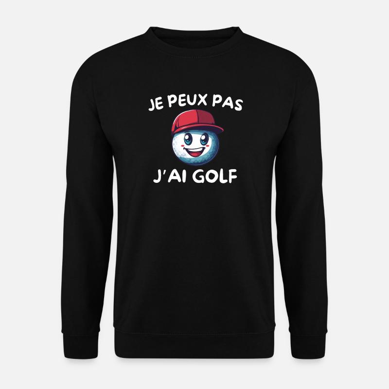 Cap Rouge Golfball-Maskottchen - Unisex Pullover - Schwarz