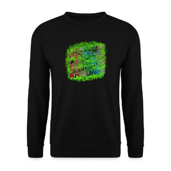 I dont hate people - Unisex Pullover - Schwarz - Vorne - Alina (178cm) & Michal (187cm)