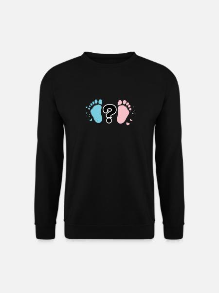 Empreintes Bébé Pastel et Question - Sweat-shirt Unisexe - noir