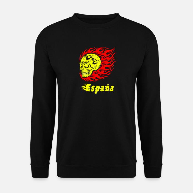 Spanein Totenkopf Design - Unisex Pullover - Schwarz