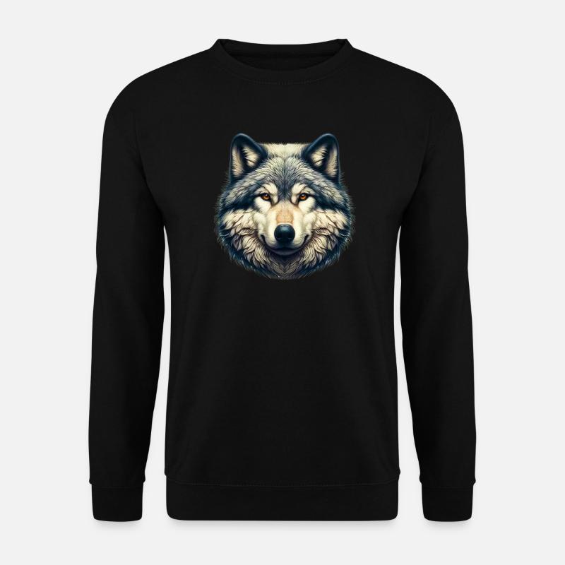 Wolf - Unisex Sweatshirt - black
