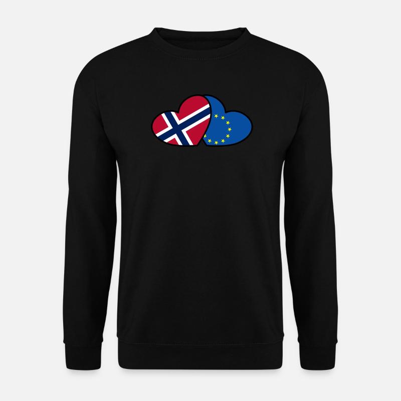 Norwegen <3 EU - Unisex Pullover - Schwarz