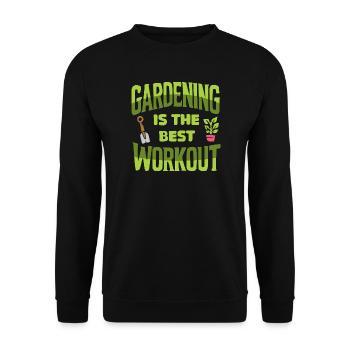 Garten FItness Workout - bestes Gym Arbeit - Unisex Pullover - Schwarz - Vorne - Alina (178cm) & Michal (187cm)
