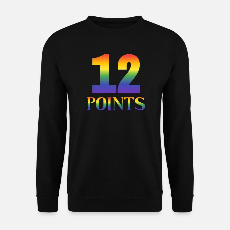 12 Punkte Eurovision Song Contest - Unisex Pullover - Schwarz