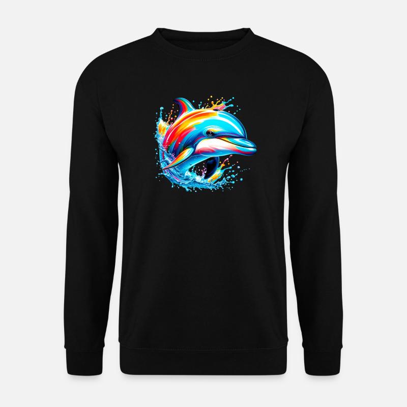 Dolphin - Unisex Sweatshirt - black