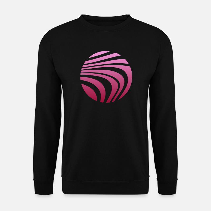 Psychedelic Pattern Pink Gradient - Unisex Sweatshirt - black