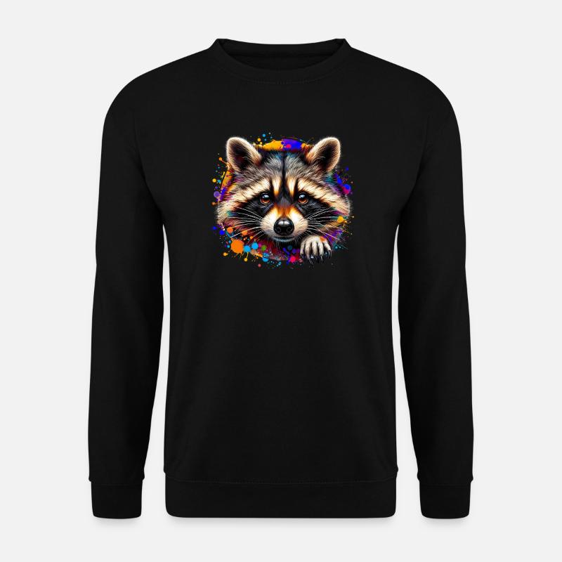 Waschbär - Unisex Pullover - Schwarz