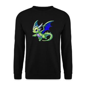 Dragon - Unisex Sweatshirt - black - Front - Alina (178cm) & Michal (187cm)