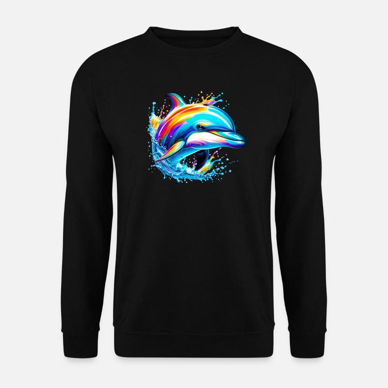 Dolphin - Unisex Sweatshirt - black
