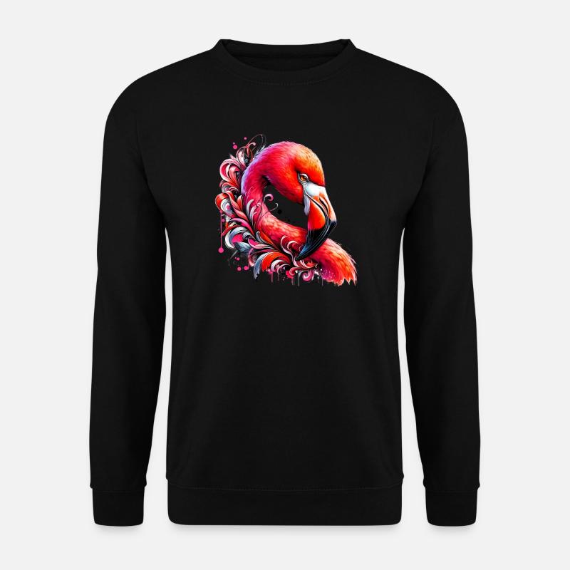 Flamingo - Unisex Pullover - Schwarz