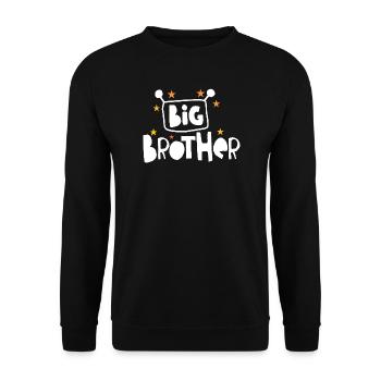 Big brother - Unisex Sweatshirt - black - Front - Alina (178cm) & Michal (187cm)