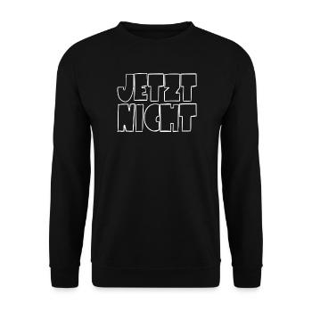 JETZT NICHT - Unisex Pullover - Schwarz - Vorne - Alina (178cm) & Michal (187cm)
