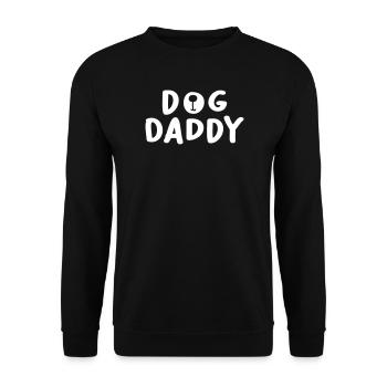 Chien Papa Chien Père Propriétaire de chien Animal Amour Amour - Sweat-shirt Unisexe - noir - Devant - Alina (178cm) & Michal (187cm)