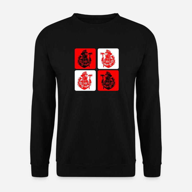 Fire brigade – courage in action - Unisex Sweatshirt - black