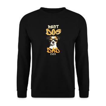 Meilleur Papa de Chien De Tous - Sweat-shirt Unisexe - noir - Devant - Alina (178cm) & Michal (187cm)