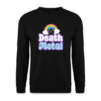 Death metal - Unisex Sweatshirt - black - Front - Alina (178cm) & Michal (187cm)