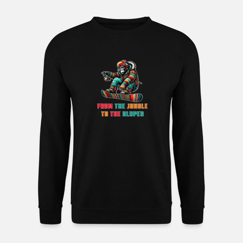 Gorilla Snowboard – Design - Unisex Pullover - Schwarz