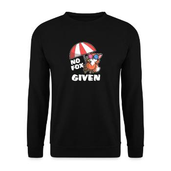 Cooler Fuchs - Unisex Pullover - Schwarz - Vorne - Alina (178cm) & Michal (187cm)