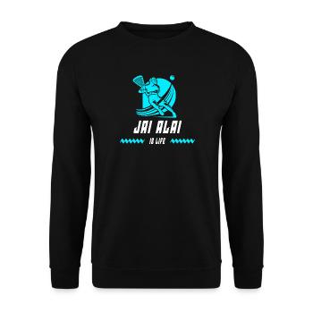 Jai Alai est vivant - Sweat-shirt Unisexe - noir - Devant - Alina (178cm) & Michal (187cm)