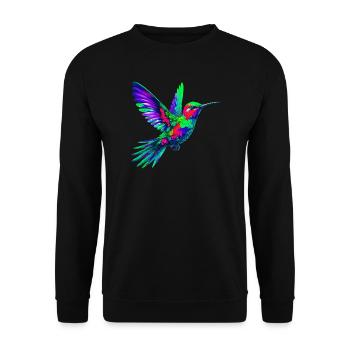 Colibri - Sweat-shirt Unisexe - noir - Devant - Alina (178cm) & Michal (187cm)