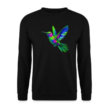 Colibri - Sweat-shirt Unisexe - noir - Devant - Alina (178cm) & Michal (187cm)