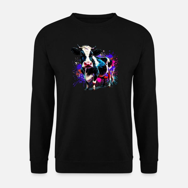 Kuh - Unisex Pullover - Schwarz