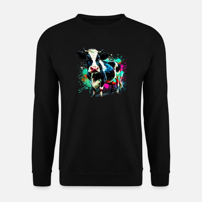 Kuh - Unisex Pullover - Schwarz