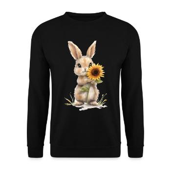 Elefant - Unisex Pullover - Schwarz - Vorne - Alina (178cm) & Michal (187cm)