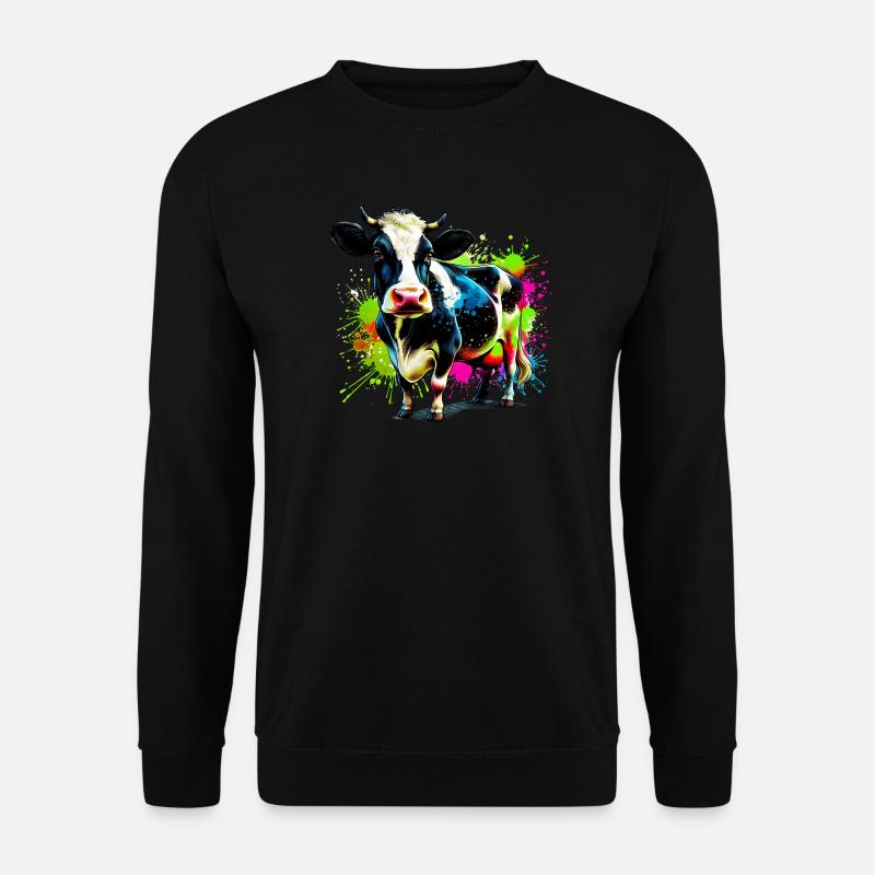 Kuh - Unisex Pullover - Schwarz