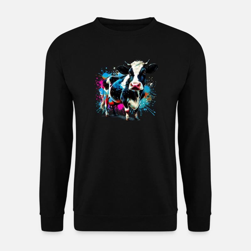 Kuh - Unisex Pullover - Schwarz