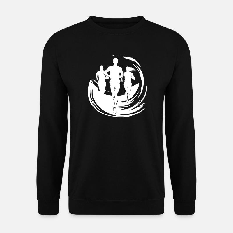 Runner Drawing - Unisex Sweatshirt - black