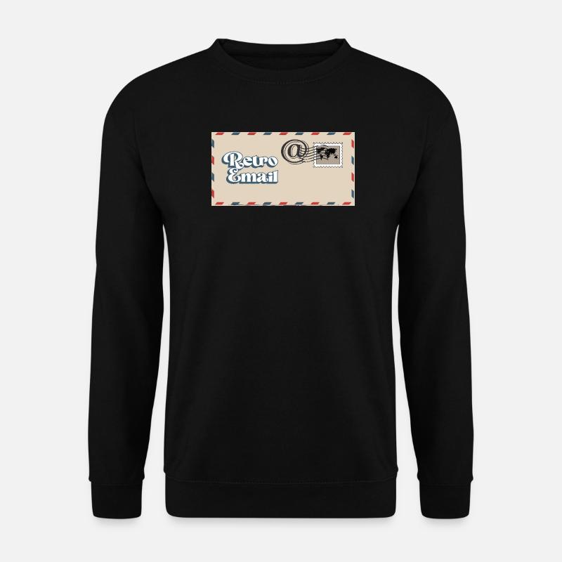 Retro-Emaille - Unisex Pullover - Schwarz