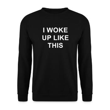 Inspirational Message T-Shirt - Unisex Sweatshirt - black - Front - Alina (178cm) & Michal (187cm)