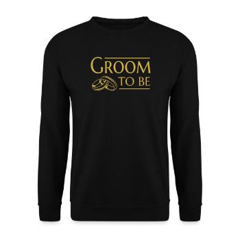 Fiancé de mariage du marié - Sweat-shirt Unisexe - noir - Devant - Alina (178cm) & Michal (187cm)