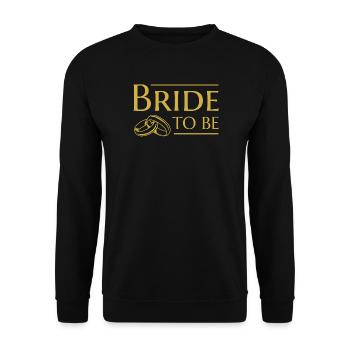 Fiancée de mariage de la mariée - Sweat-shirt Unisexe - noir - Devant - Alina (178cm) & Michal (187cm)