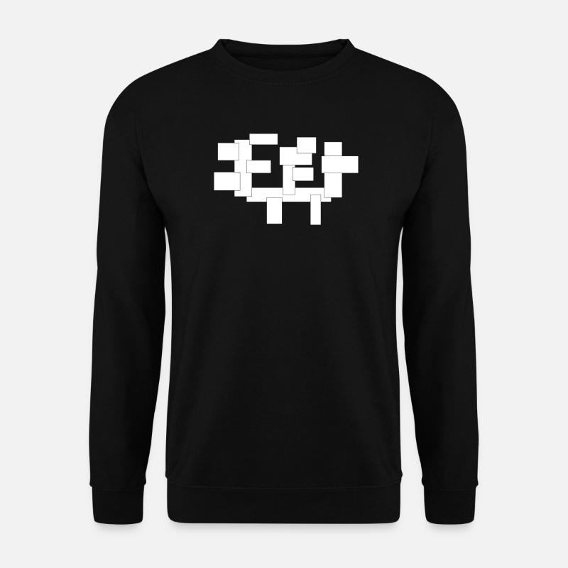 rectangles just squares in composition - Unisex Sweatshirt - black
