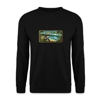 Jamaica Reggae Vibes - Unisex Sweatshirt - black - Front - Alina (178cm) & Michal (187cm)